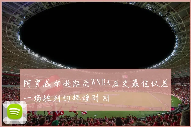 阿贾威尔逊距离WNBA历史最佳仅差一场胜利的辉煌时刻